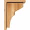 Ekena Millwork Monterey Rough Sawn Corbel w/Backplate, Western Red Cedar, 8"W x 10"D x 14"H COR08X10X14MON01RWR - alternate 4